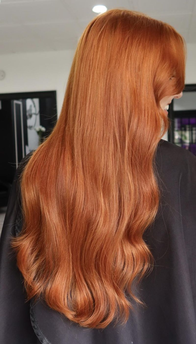 Copper and red transformation — color by Hair by Dianette